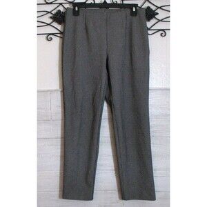 J Jill Pull On Stretch Knit Pants Women's Size S Black Tapered Leg